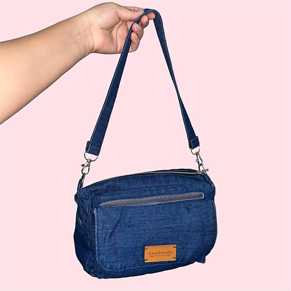 Denim mini bag